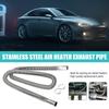 200cm Stainless Steel Exhaust Pipe with Two Clips Air Diesel Heater Car Parking Exhaust Pipe for Power Generators Car Heating