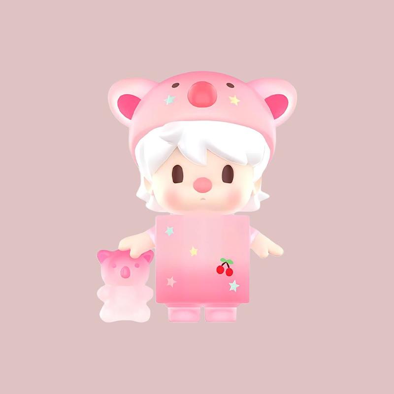 New POP MART Small Sweet Bean Cherry Candy Figure Hang Tag Box PPMT-2410-0116