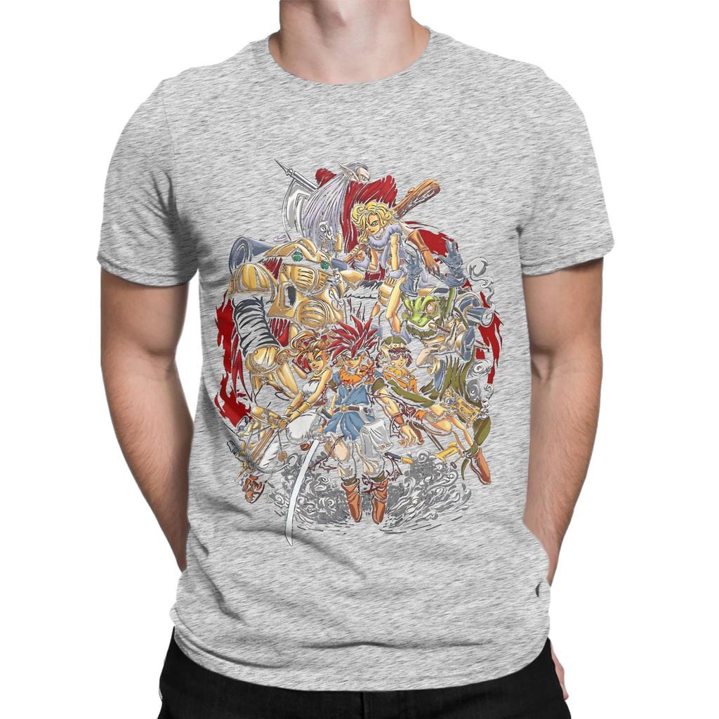 Chronos Triggers Colorful Graphic 100 Cotton TShirt Chrono Trigger Tees Tops For Unisex