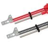Adjustable Aluminum Lift Jack For 1/10 Scale RC Crawler Cars With Titanium And Red Display Rack