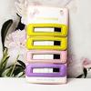 Square Leather Hairpin for Girls - Trendy Student Fashion Clip for Side Bangs and Back of Head