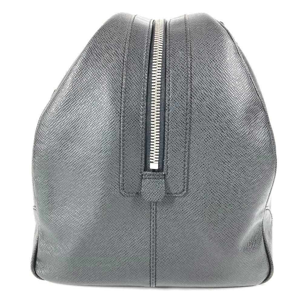 Louis Vuitton M31152 Taiga Stanislav travel bag Duffle Bag Leather Ardoise Black