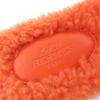 Pristine HERMES Sandals Orang Boa flat mules Orange Mouton Women 35.5 Used