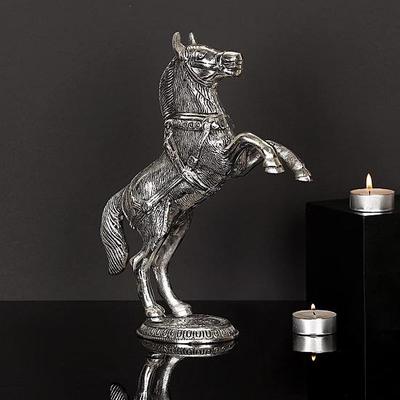 Stand Silver Horse and Holiday Gift