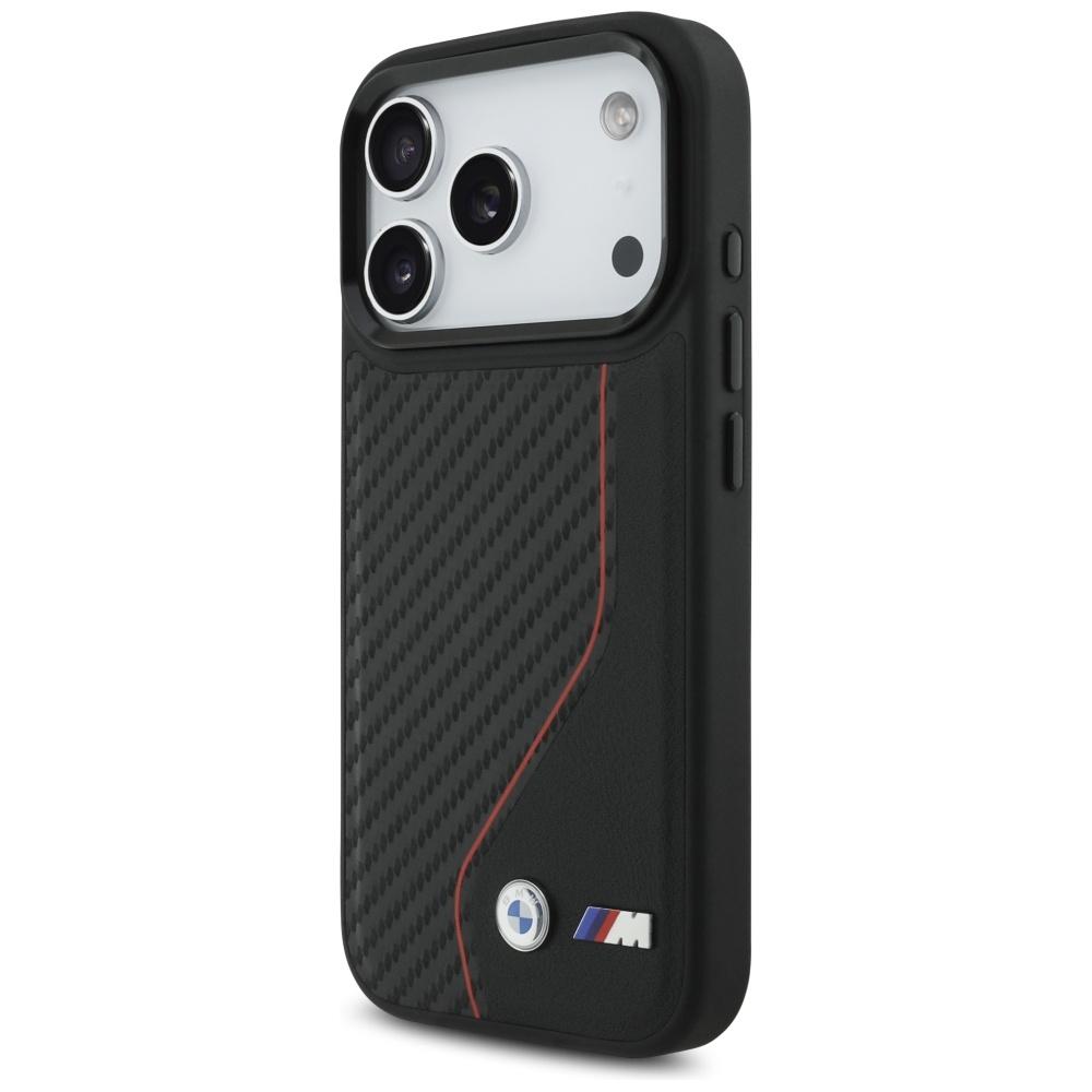 BMW M Carbon Line & Logo MagSafe Hülle für iPhone 17 Pro Rot