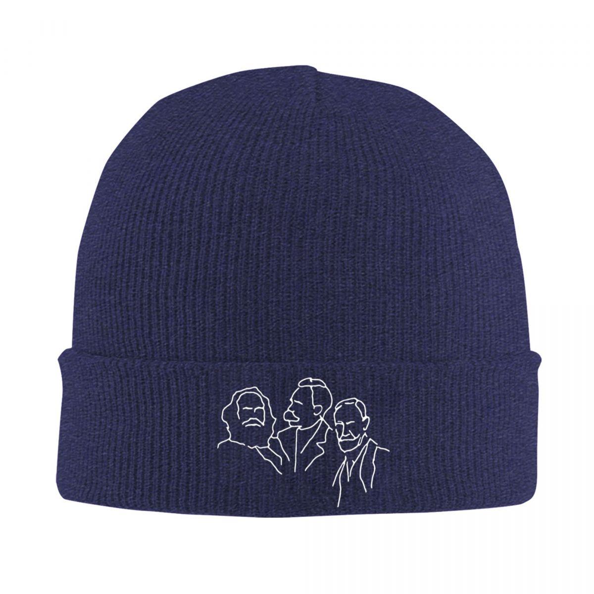 

Karl Marx Beanie Hats Nietzsche Freud Skullies Beanies Outdoor Sport Thermal Elastic Men Women Caps Autumn Custom Fashion Hats One Size