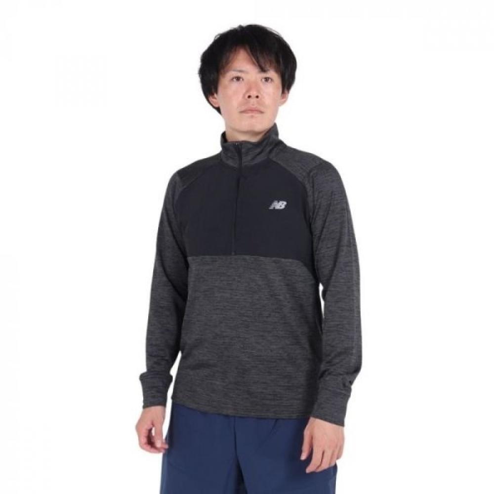 

New Balance Galleria Men S Heat Grid Quarter Zip Top Mt43204bk New Balance L