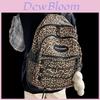 Original Japanese Harajuku Style Retro Leopard Print Student Backpack Korean Version Ulzzang Versatile Large Capacity