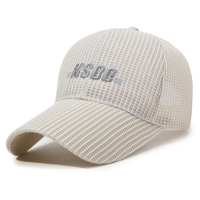 Summer Long Brim Baseball Cap Men's Outdoor Net Sun Hat Breathable Fishing Cap