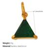 Colorful Diamond Geometric Pendant Light Luxury Niche Multi-Color Multi-Shape Zircon Jewelry Accessories