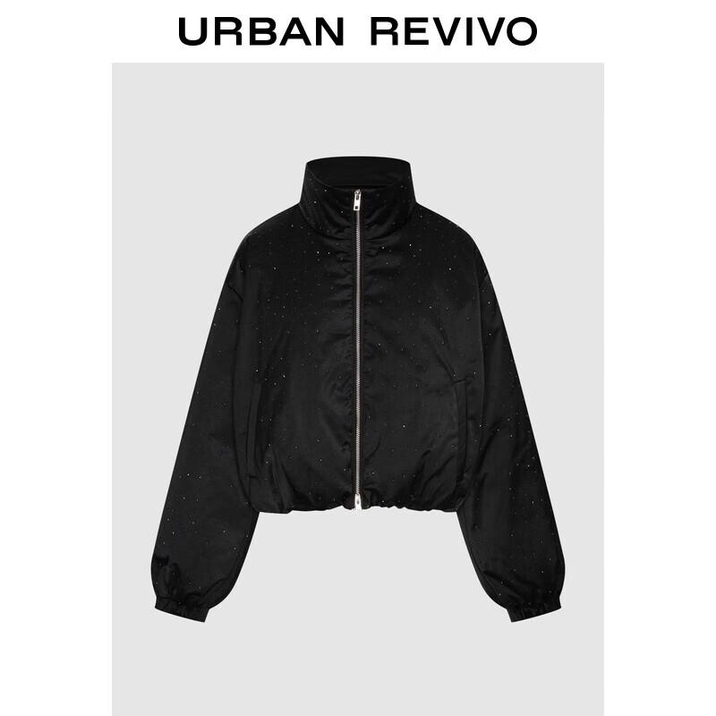 

UR 2025 Зимняя женская короткая пуховая куртка со стразами UWG150119 M