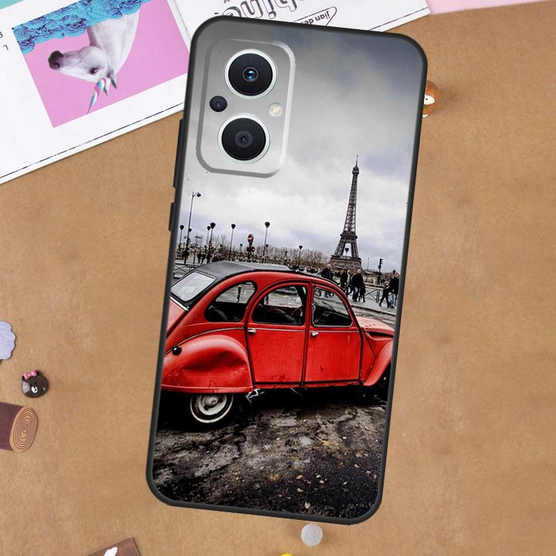 Paris Eiffel Tower For OPPO Reno 11F 12F 13F 14F 10 11 12 13 14 Pro 7 8 Lite 8T OPPO Find X5 X6 X8 X9 Pro Case