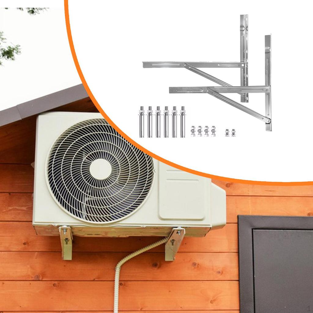1.5P Air Conditioner Support Bracket Wall Mounting 1.25 Mm Thick Heavy Duty Split Holder