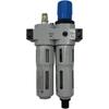 FRC-1/4-D-MINI Filter Regulator Lubricator Globe Valve, 1/4 In Threaded, 3 Ports, One Color