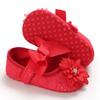 Baby Soft Sole Shoes for Infants Toddler First Walkers Lightweight Comfortable Breathable Material with Decorative Bow and Flower Design