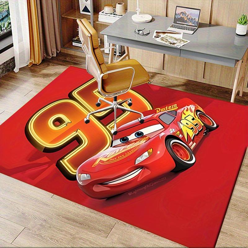 Büroteppich Lightning McQueen, 95 Thema 3D-gedruckter rutschfester Teppich - Maschinenwaschbar für Wohnzimmer