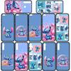 Cover for iPhone 17 16 15 Xiaomi Poco Redmi Note 14 13 12 11 Pro 9 16e Samsung Galaxy S25 S24 S23 OPPO Huawei Blue Lilo Cartoon Stitch Pink Phone Case