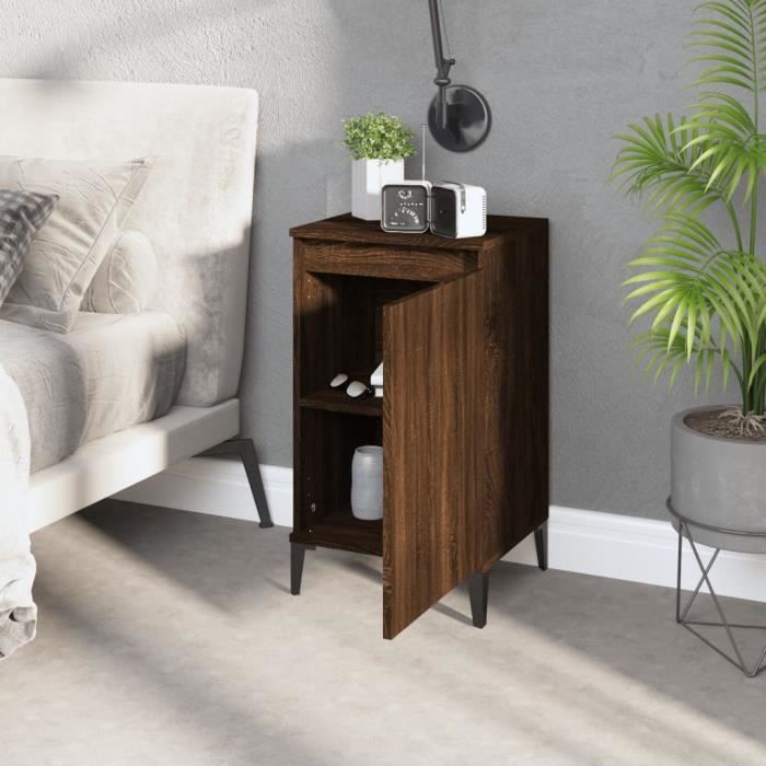 VidaXL Bedside Tables 2pcs Brown Oak 40x35x70cm Engineered Wood 819659
