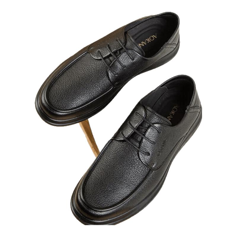 Aokang Men s Business Casual Sheepskin Derby Shoes 39