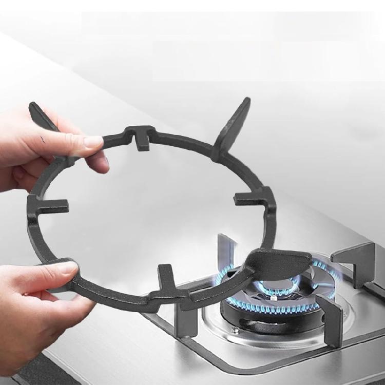 Kocherhalter Wok-Ständer Sichere Topf- und Pfannenhalterung Kochgeschirrhalterung Runde Basis Gusseisen-Textur für verbesserte Sicherheit