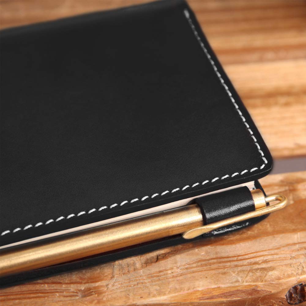 oToday Leather System A6 Business 17mm Ring Memo Refills Graduation Job Hunting Birthday Gift Planner, Size, Notebook, 6-Ring, Diameter, Pad,