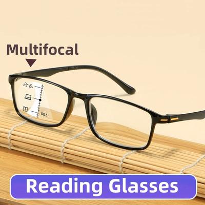 Far Near Dual Use Reading Eyeglasses Progressive Multifocus Anti Blue Light Eyewear Zoom Eye Protection Bifocal Far Sight Glasses
