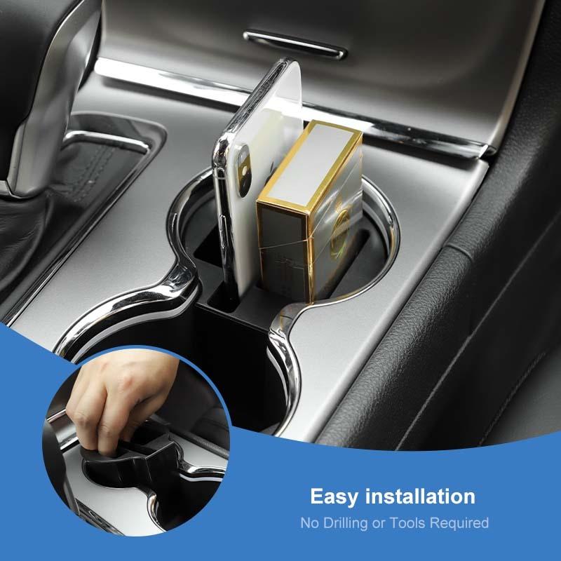 Fit For Jeep Grand Cherokee 2011-2020 Cup Holder Storage Box Organizer Container Stowing Tidying Accessories