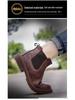 Cross-border High-top Steel Toe Work Boots: Microfiber, Anti-smash, Anti-puncture, Wear-resistant, Comfortable Labor Protection Footwear