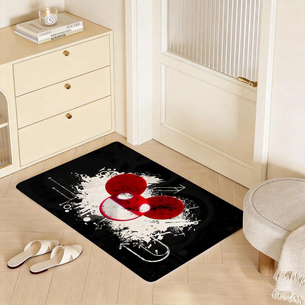 Singer D Deadmau5 Floor Mat Eco  Flannel Doormat Non Slip Odorless Indoor Floor Rug Soft Short Plush Home Mat