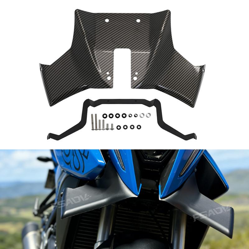 For Suzuki GSX-8S Sport Downforce Naked Front Spoilers Aerodynamic Wing Deflector GSX8S 2023 2024 2025 Motorcycle Accessories