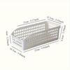 4pcs Stackable Storage Basket Set-Multifunctional Plastic Storage Box,Suitable for Books, Snacks,etc.Ideal Choice for Family