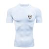 Skeleton Men's Sports T-shirt 2026 Training Fitness Compression Quick Dry Short Sleeve T-Shirt Rashgard Tops Jogging Gym
