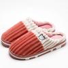 Smile Pop Women Confinement Soft Cotton Slippers Warm Non-slip Plush Home Cotton Slippers Men Winter Couple Cotton Slippers