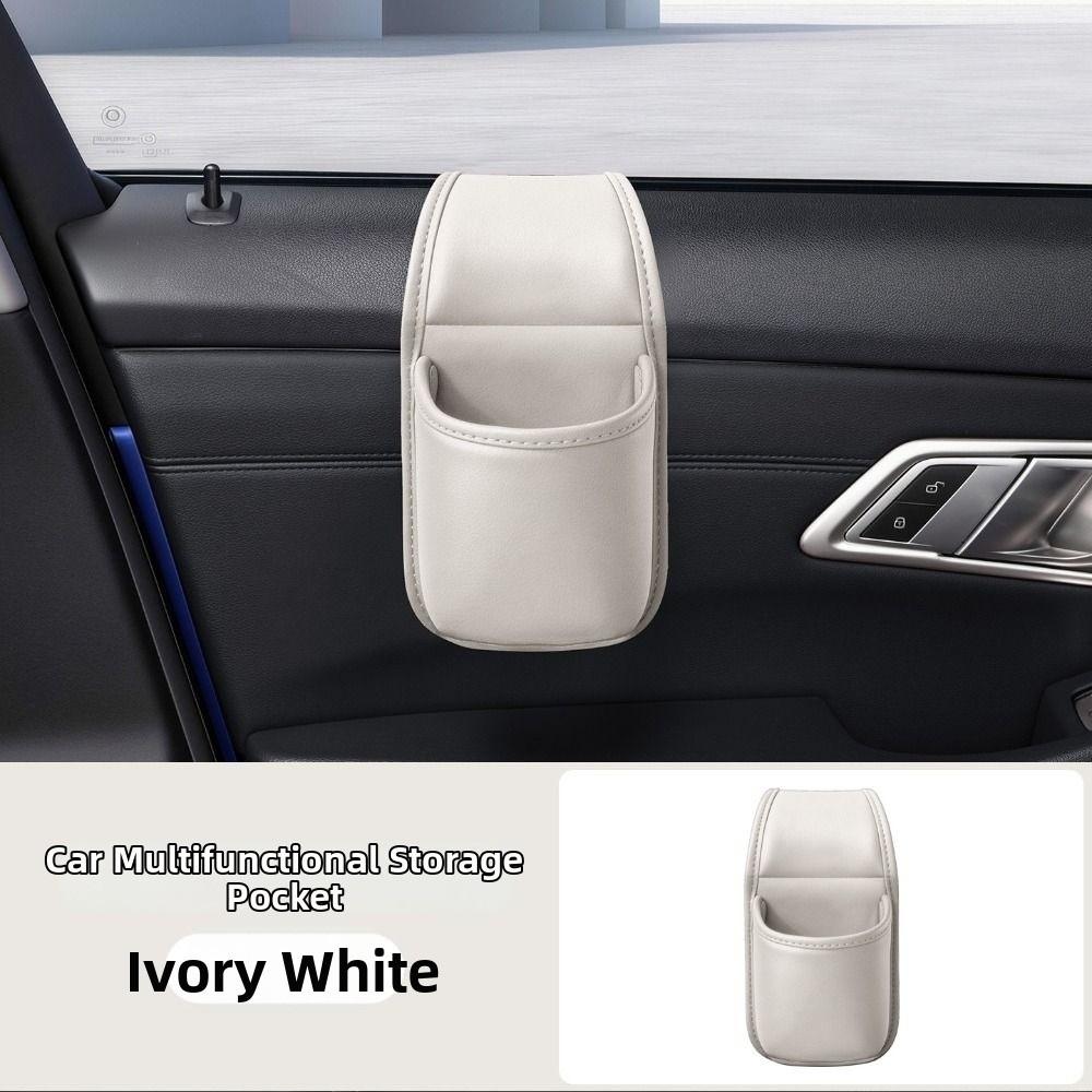 PU Leather Car Storage Box Multifunctional Car Drink Rack High-End Car Cup Holder Passenger Seat