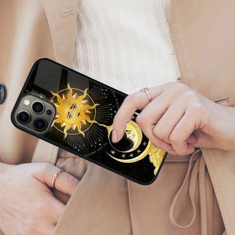 Sun Moon Magnetic Phone Case For APPLE iPhone 17 Air 16 14 13 12 Pro Max 15 Plus Wireless Charge With MagSafe Cover