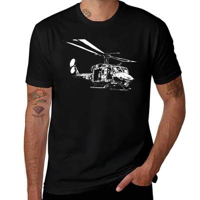UH-1N Twin Huey Μπλουζάκι βαμβακερά t-shirts υψηλής ποιότητας t-shirt για άνδρα 100 τοις εκατό βαμβακερό T-Shirt