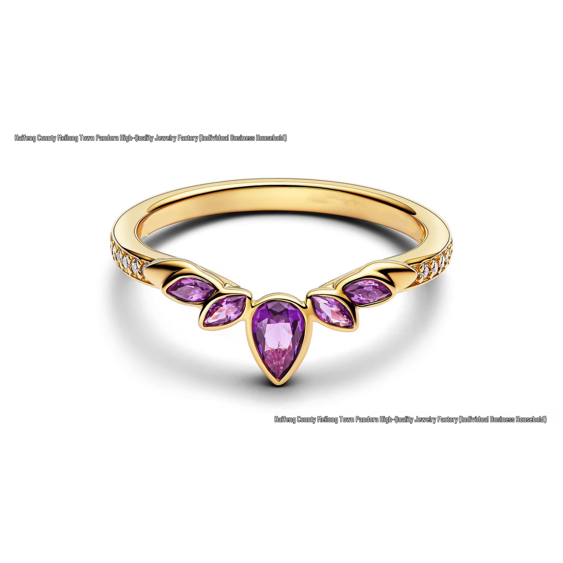 

Pandora S925 Стерлінгове Срібло Золота Корона Серце Парне Кільце Різдвяний Подарунок Size 58