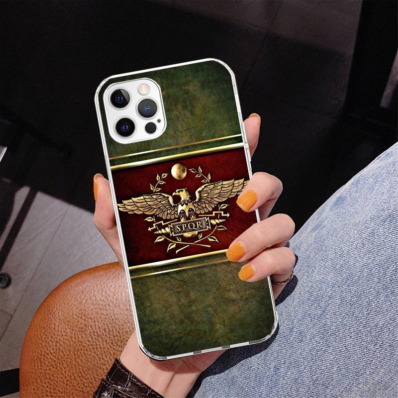 SPQR Roman Imperial Legionv Phone Case For iPhone 17 Air 16 Pro Max 16E 15 + 14 Plus 11 12 13 Mini 7 8 SE Gift Print Cover Funda