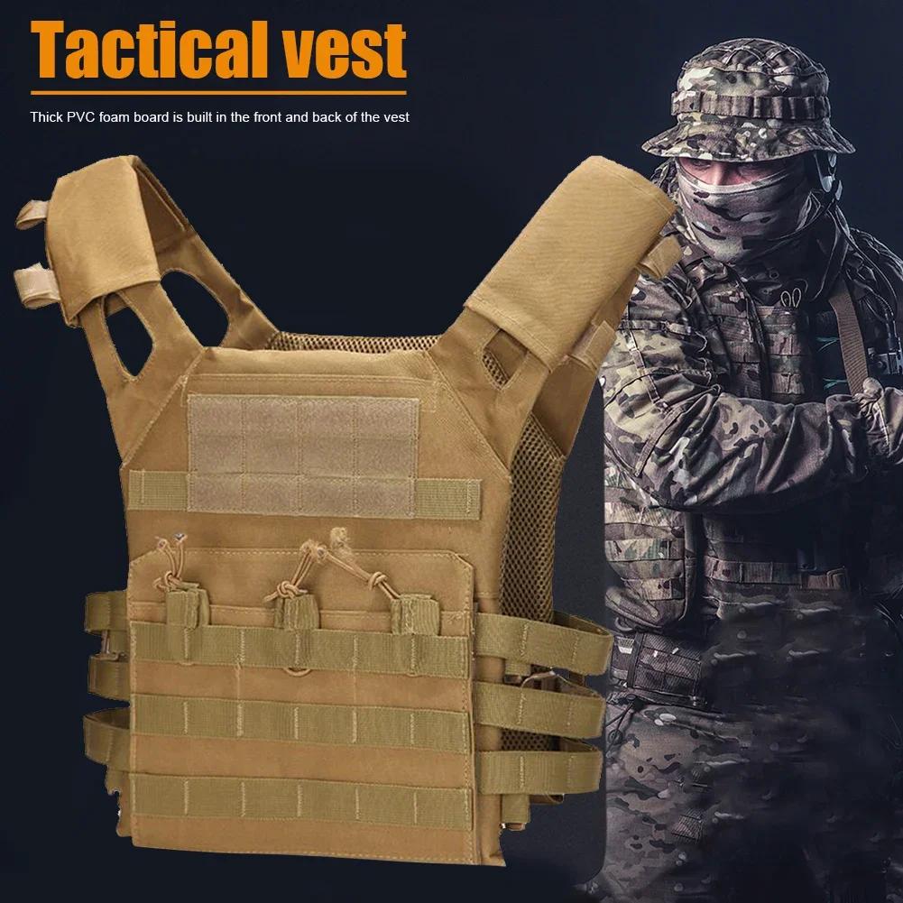 Waterproof Military Tactical Vest JPC Lightweight MOLLE Plate Carrier for Jungle Security CS Hunting Outdoor Body Armor