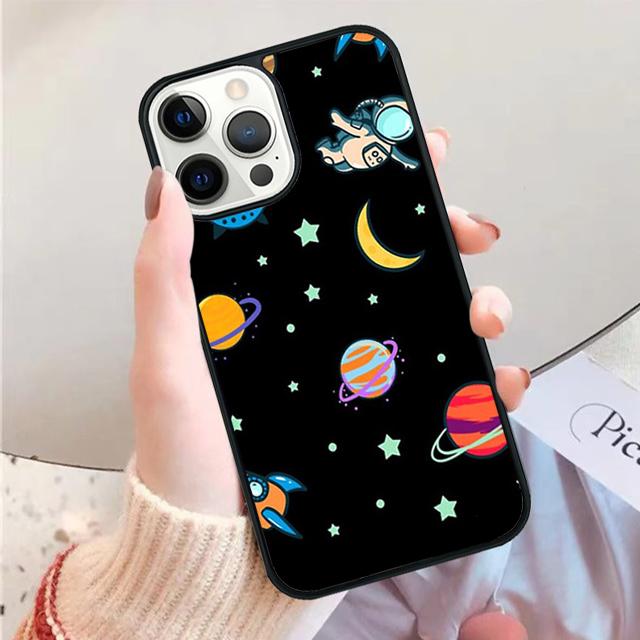 

Чехол для телефона «Милый космонавт со звездой» для iPhone 17 Air 16 15 14 12 13 PLUS 11 PRO MAX Задняя крышка Fundas coque Чехол iPhone 11pro max