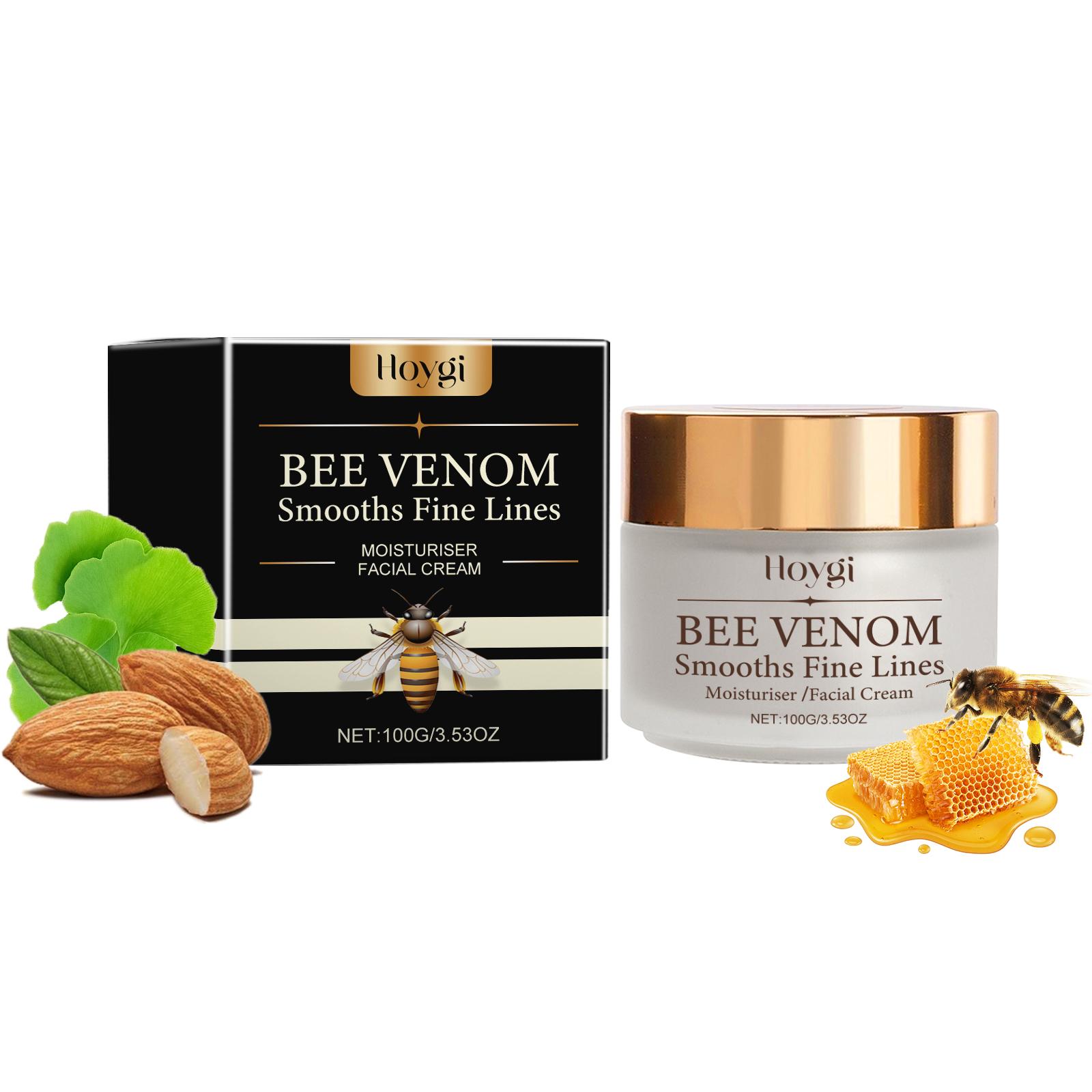 Hoygi Bee Venom Moisturizing Cream – Fades wrinkles, moisturizes, firms, hydrates, soothes, and reduces wrinkles