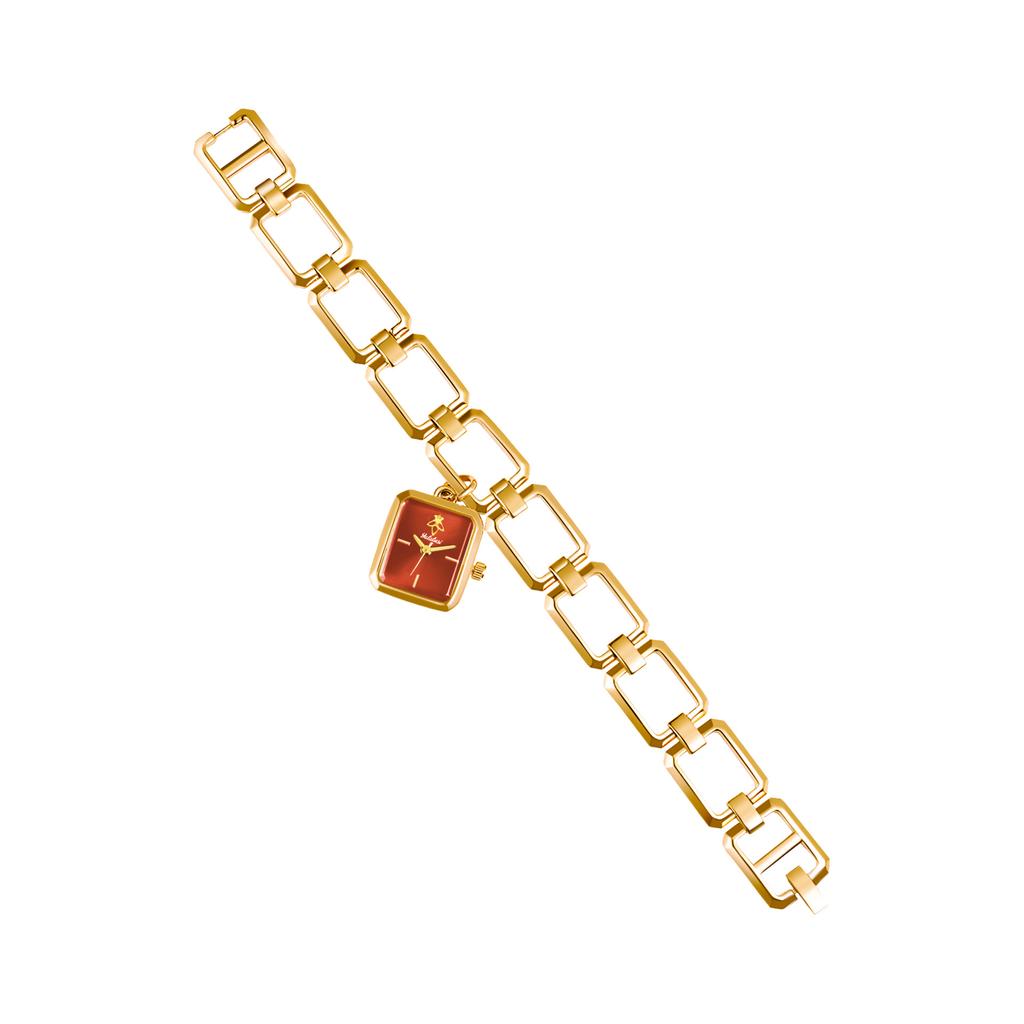Square Women'S Watch Skeleton Strap Light Luxury Design Pendant Women'S Watch Pendant Bracelet Watch