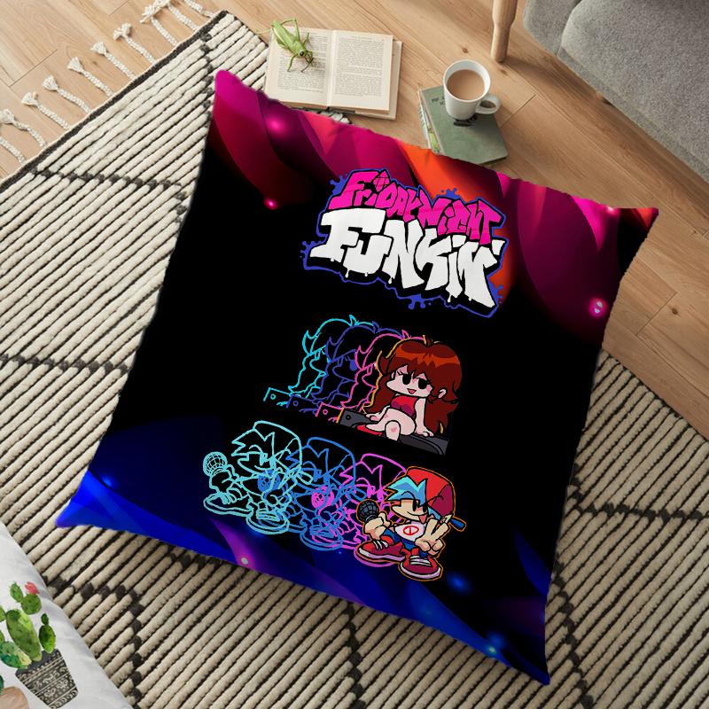 Friday Night Funkin Cushion Pillow Case Whitty Boyfriend Pillow Cover Lemon Demon Monster Living Room Decorative Pillow Kids Gift 45cm