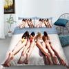 3D Bikini Printed Home Bedding Set Sexy Beauty Pattern Quilt Cover and Pillow Cover Bedding Set AU/EU/US Full Size Home Decoration