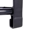 Zapatero de metal negro, 4 niveles, 49,5x18,5x56,5 cm