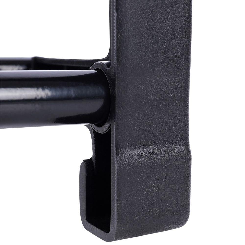 Zapatero de metal negro, 4 niveles, 49,5x18,5x56,5 cm