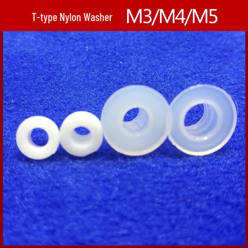 TO220 Nylon Insulating Gasket Set: T-Shaped Cap, Male-Female Screw Insulator, M3/M4/M5 Washer
