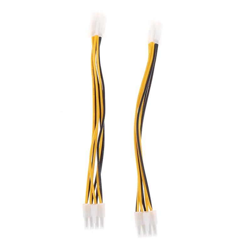 1 stk 4 pins hann-til-8-pins hunn-ledningsforlengelse til CPU-strømomformerkabel