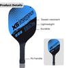 KNK Pickleball Set - 1 Wood Paddle, 2 Weatherproof Balls, and a Protective Cover - Light Blue