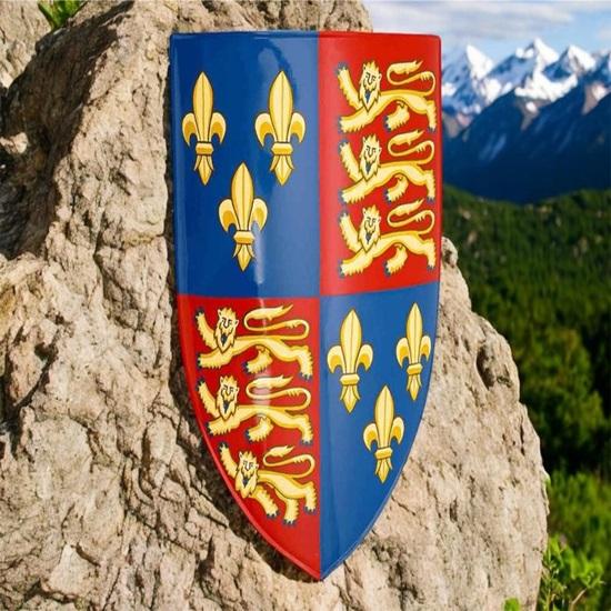 

Средневековый Лев Воин Сталь Декоративный Эдвард Щит Флер Дизайн Рождественский Подарок